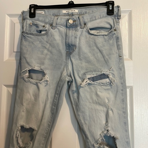 PacSun mens stacked skinny distressed jeans size 30 - Picture 1 of 12